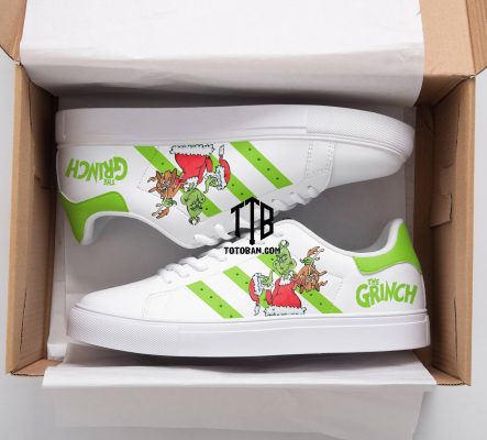 Grinch Christmas Skate Shoes For Men Women Fans Gift 1