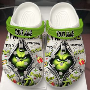 Grinch Custom Name New Crocs Shoes For Men Women Fans Gift