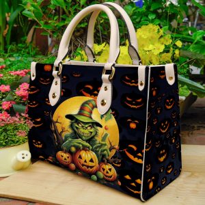 Grinch Halloween Purse - Leather Bag - Handbag For Women