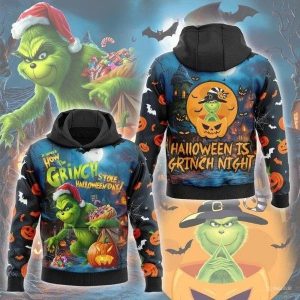 Grinch Halloween 3D Hoodie 3