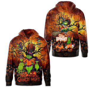 Grinch Halloween 3D Hoodie 1