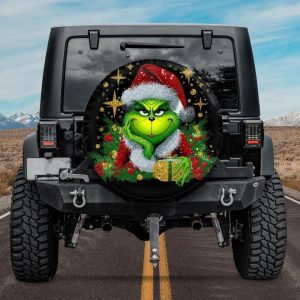 Grinch Spare Tire Cover Polyester