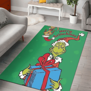 Grinch And Max Dog Merry Grinchmas Decor Living Room Rug