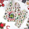 Grinch Just Waiting For Christmas Satin Pajamas Kids And Adult Gift For Family