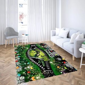 Grinch Merry Grinchmas Decor Living Room Rug R03