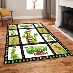 Grinch Merry Grinchmas Decor Living Room Rug R02