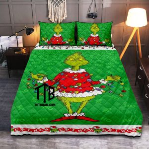 How The Grinch Stole Christmas Quilt Bedding Set 3PCS - 1 Quilt - 2 Quilt Pillow