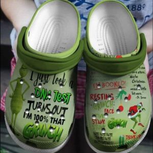 Grinch DNA Test Crocs Shoes For Men Women Fans Gift