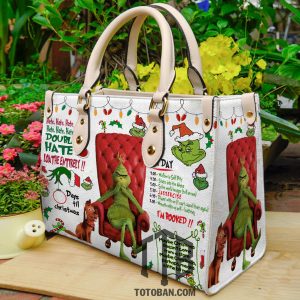 Grinch I'm Booked Purse - Leather Bag - Handbag For Women