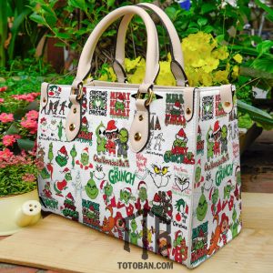 Grinch Christmas New Purse - Leather Bag - Handbag For Women