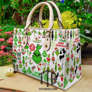 Grinch Merry Christmas New Purse - Leather Bag - Handbag For Women