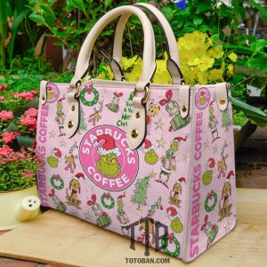 Grinch Coffee Purse - Leather Bag - Handbag For Women