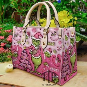 Grinch Pink Purse - Leather Bag - Handbag For Women