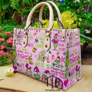 Grinch My Dog Purse - Leather Bag - Handbag For Women