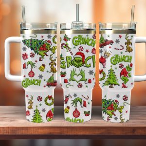 Grinch Love Christmas Stainless Steel Tumblers