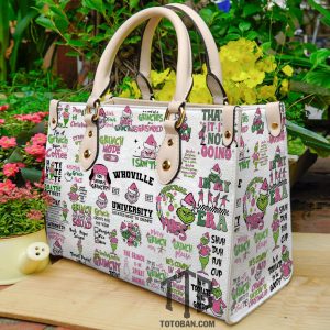 Grinch Funny Whoville Purse - Leather Bag - Handbag For Women