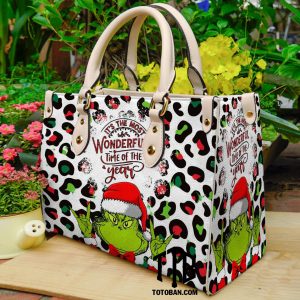Grinch Christmas Purse - Leather Bag - Handbag For Women 0A