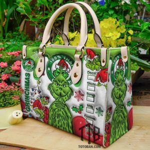 Grinchmas Purse - Leather Bag - Handbag For Women