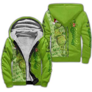 Grinch Christmas Fleece Jacket F05