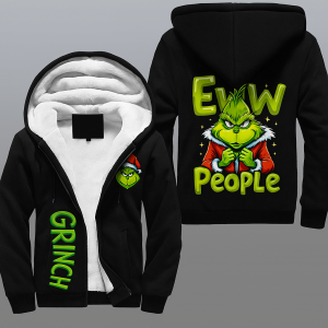 Grinch Eww People Christmas Fleece Jacket A1