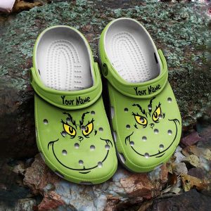 Smiling Face Grinch Crocs Shoes For Men Women Fans Gift