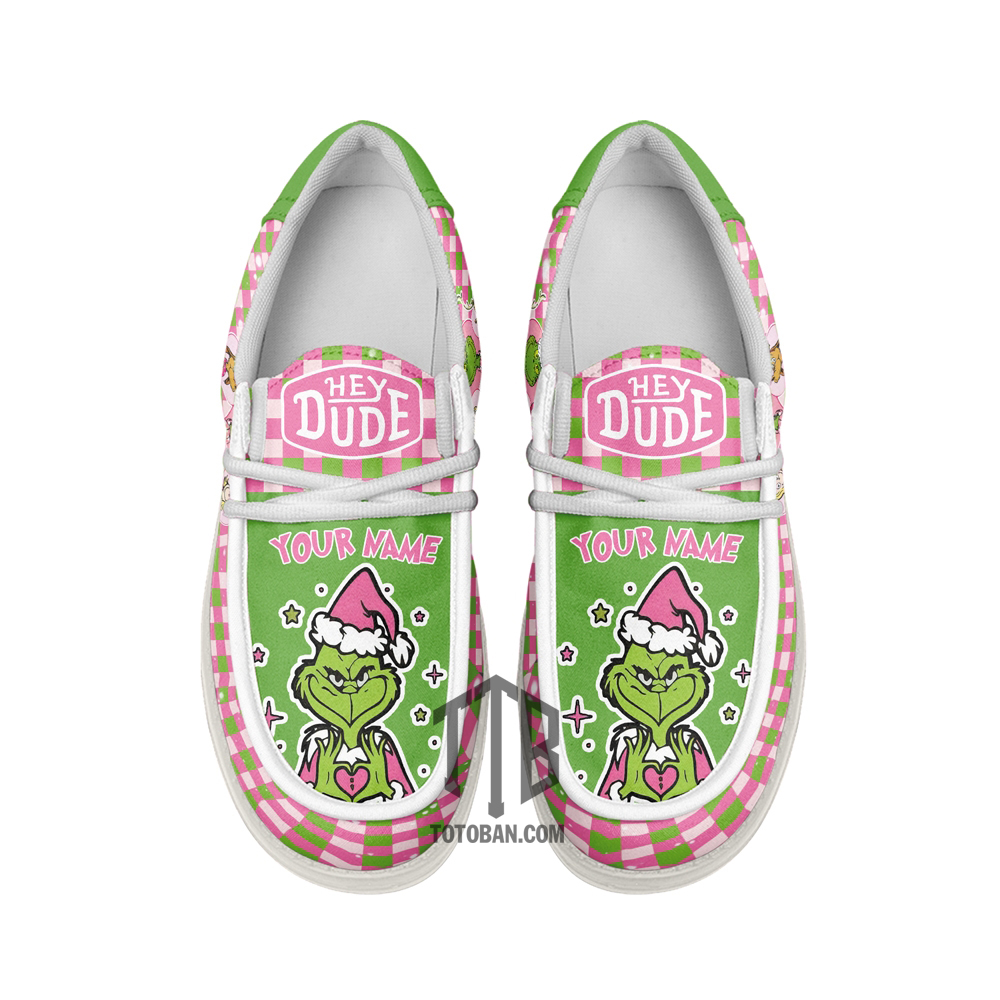 Gleammerch The Grinch x Christmas x Pink October Personalized He