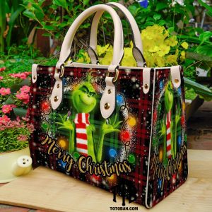 Grinch Merry Christmas Purse - Leather Bag - Handbag For Women G1
