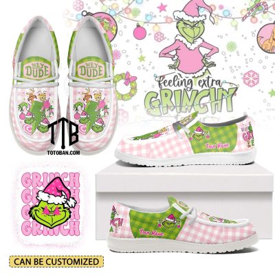 Grinch Pink Canvas Loafer Dude Shoes