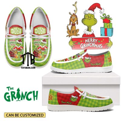 Grinch Merry Grinchmas Canvas Loafer Dude Shoes