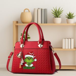 Grinch Red Christmas Handbag New