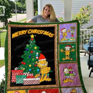 Garfield Christmas Quilt Blanket Fans Gift