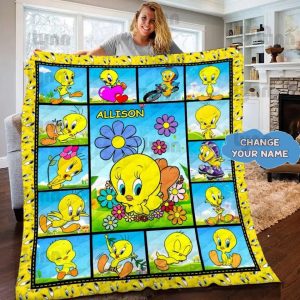 Tweety Bird Quilt Blanket Fans Gift 5