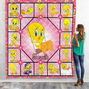 Tweety Bird Quilt Blanket Fans Gift 2