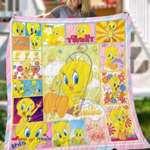 Tweety Bird Quilt Blanket Fans Gift 1