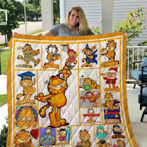 Garfield Quilt Blanket Fans Gift A4