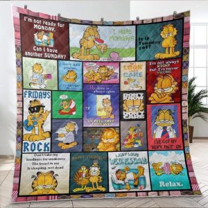 Garfield Quilt Blanket Fans Gift A1