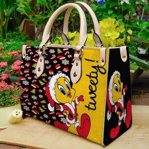Tweety Bird Christmas Purse - Leather Bag - Handbag For Women