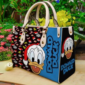 Donald Duck Christmas Purse - Leather Bag - Handbag For Women