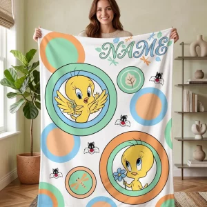 Tweety Bird Fleece Blanket F2