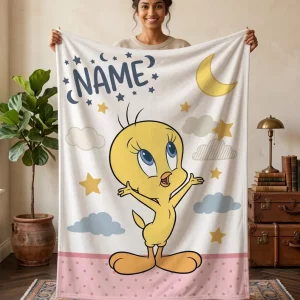 Tweety Bird Fleece Blanket F4