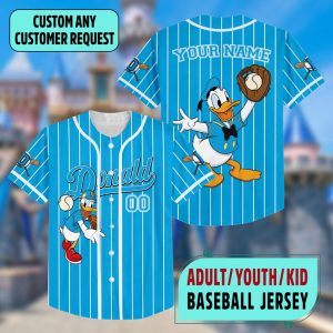 Donald Duck Gift For Fan Baseball Jersey J01