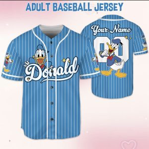 Donald Duck Gift For Fan Baseball Jersey J08