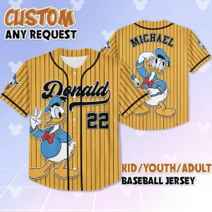 Donald Duck Gift For Fan Baseball Jersey J07