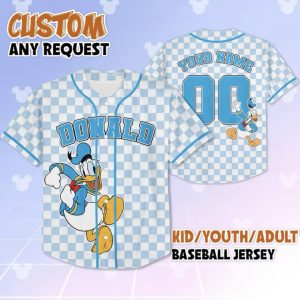 Donald Duck Gift For Fan Baseball Jersey J05