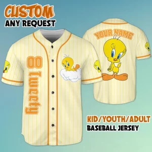 Tweety Bird Gift For Fan Baseball Jersey B14
