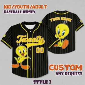 Tweety Bird Gift For Fan Baseball Jersey B10