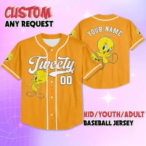 Tweety Bird Gift For Fan Baseball Jersey J5