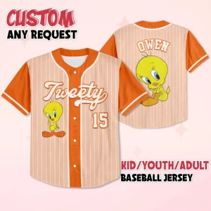 Tweety Bird Gift For Fan Baseball Jersey B2
