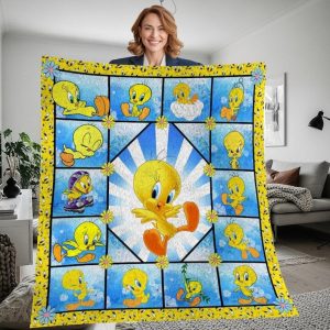 Tweety Quilt Blanket Fans Gift