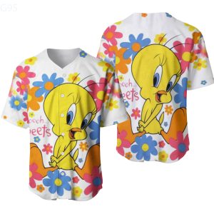 Tweety Bird Gift For Fan Baseball Jersey